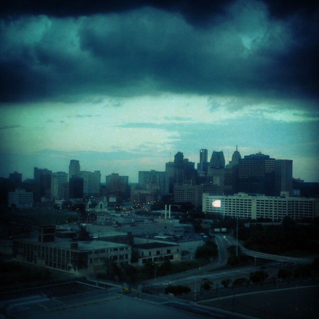 Detroit from the hotel window!