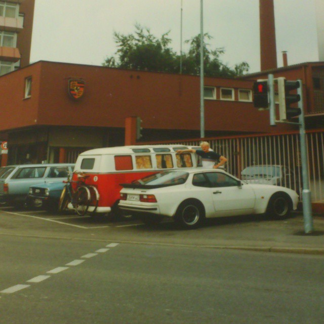 Visiting the Porsche museum, Stuttgart 1984. Photo from previous owner!