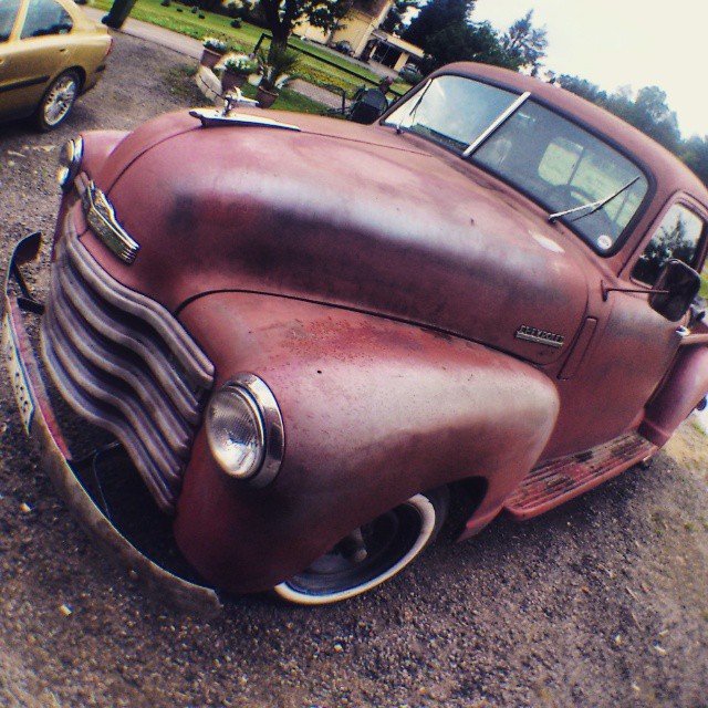 This truck came from North Carolina, the capital of Moonshine...