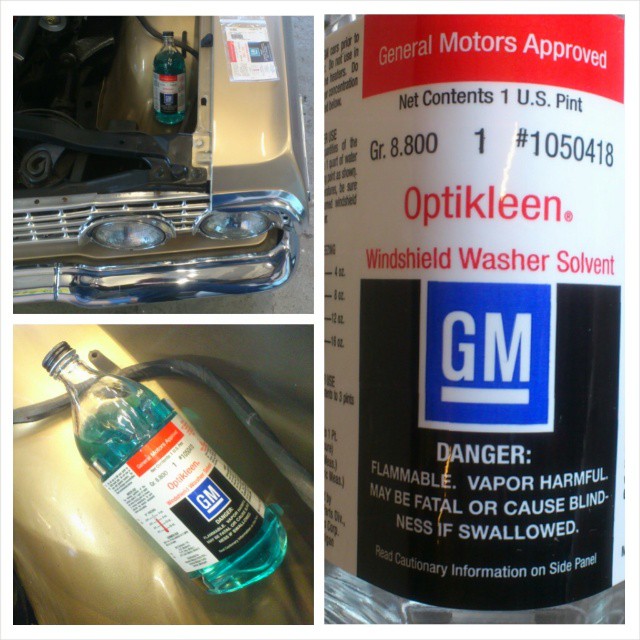 Fitted a original GM washer/glasbottle for the 63' Impala...