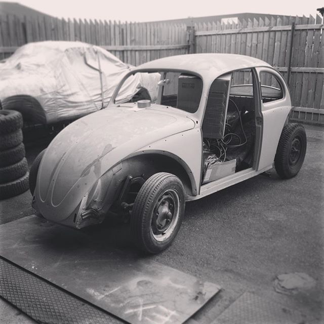 The 1958 VW Beetle waiting on getting done...