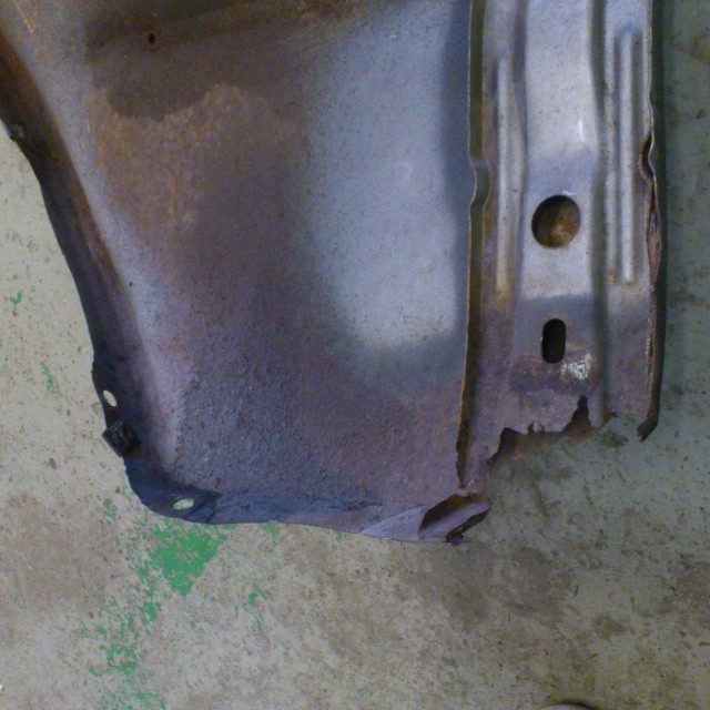 Rust repair front fender