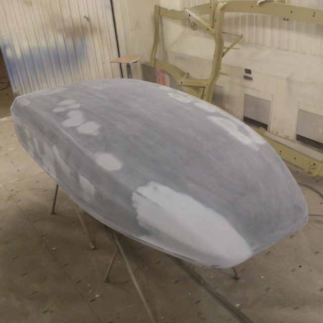 PART4 Roofbox - Sanding/bodywork done for tonight! Next step: black paint.