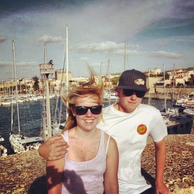 Me and my girlfriend in Bosa, Italy 2012. :) @eolausson