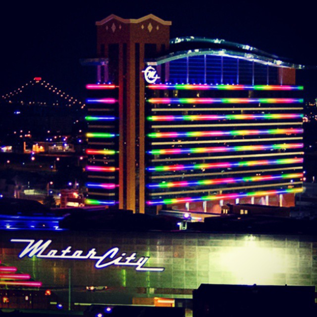 This will be home for a week on, Motorcity Casino Hotel...