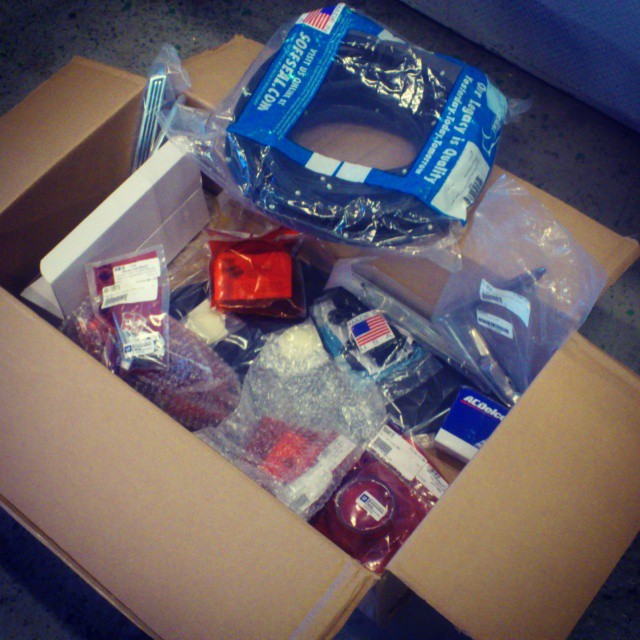 Another box from US with new Chevy parts!