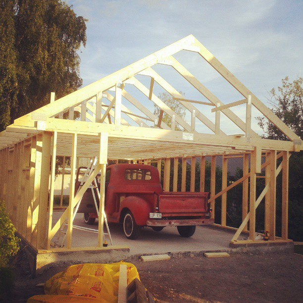 Garage build, Charlottenberg.