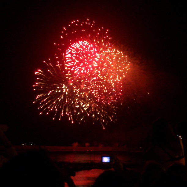 30 min of crazy fireworks in the habor of Ahlgero, Italy.