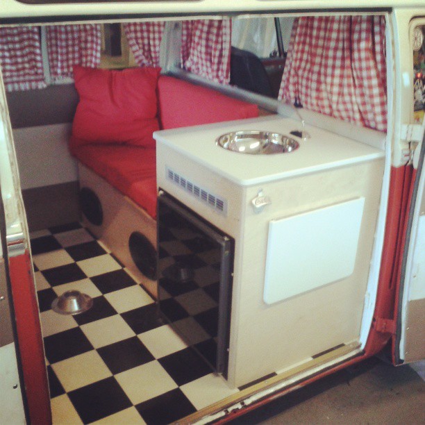 Now its a real camper. Own water and fridge!