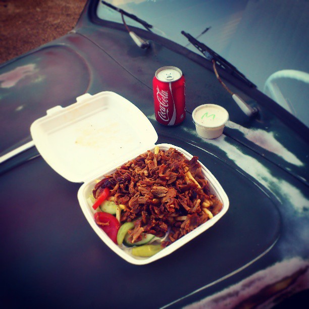 Garage food, kebab! ;)